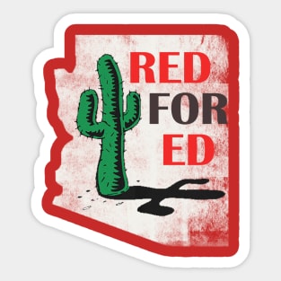 Red For Ed Shirt: Colorado Teacher Protest Walkout Tshirt Sticker